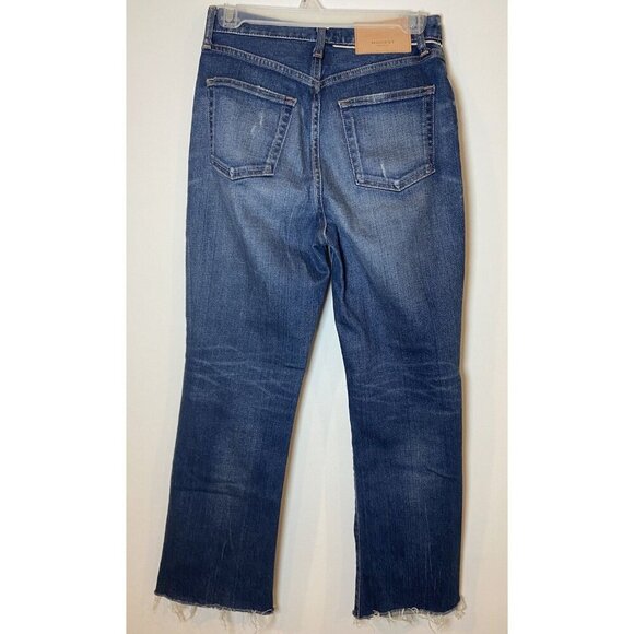 Moussy Vintage Jeans Straight Leg Raw Hem Distressed Size 26 - Picture 3 of 6